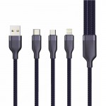 کابل چندکاره 3IN1 هیسکا (HISKA) طول 1.2 متر مدل LX-32
