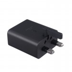 شارژر دیواری 45 وات سه شاخه اروپایی + کابل Type-C To Type-C سامسونگ (Samsung) مدل EP-T4511XBEGAE گارانتی آسان سرویس
