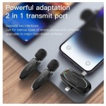 میکروفن دوبل یقه ای بی سیم 3IN1 لایتنینگ/ تایپ سی/ 3.5 میلیمتری صدا (AUX) یسیدو (Yesido) مدل KR15