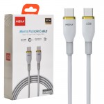 کابل تایپ سی به تایپ سی (Type-C To Type-C) هیسکا (HISKA) طول 1 متر مدل LX-921CC