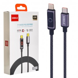 کابل تایپ سی به تایپ سی (Type-C To Type-C) هیسکا (HISKA) طول 1 متر مدل LX-21CC