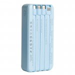 پاوربانک + 4 کابل همراه ابودوس (Abodos) مدل AS-PS63 ظرفیت 20000mAh