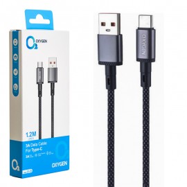 کابل تایپ سی (Type-C) اکسیژن (OXYGEN) طول 1.2 متر مدل LX-33