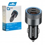 شارژر فندکی 66 وات سه پورت اکسیژن (OXYGEN) مدل AC-17