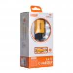 شارژر دیواری 25 وات دو پورت + کابل تایپ سی (USB-A To Type-C) ابودوس (Abodos) مدل AS-CS311EU KIT