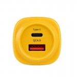 شارژر دیواری 25 وات دو پورت + کابل تایپ سی (USB-A To Type-C) ابودوس (Abodos) مدل AS-CS311EU KIT