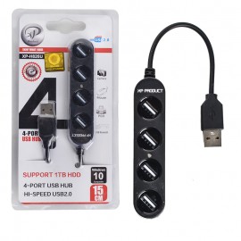 هاب 4 پورت USB 2.0 ایکس پی (XP) طول 15 سانتیمتر مدل XP-H826U