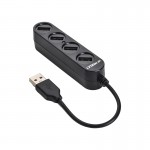 هاب 4 پورت USB 2.0 ایکس پی (XP) طول 15 سانتیمتر مدل XP-H826U