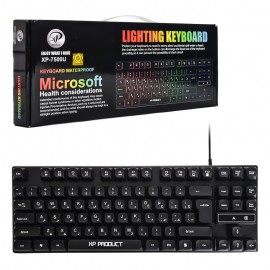 کیبورد سیم دار بک لایت RGB ایکس پی (XP) مدل XP-7500U