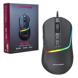 موس گیمینگ سیم دار LED RGB میتسوشیدا (MITSUSHIDA) مدل KC-T20