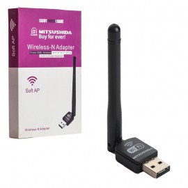 دانگل شبکه وای فای (Wi-Fi) آنتن دار میتسوشیدا (MITSUSHIDA) مدل UW10