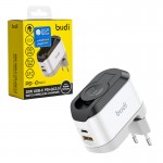 کلگی شارژر 20 وات دو پورت بودی (budi) مدل AC330WEW