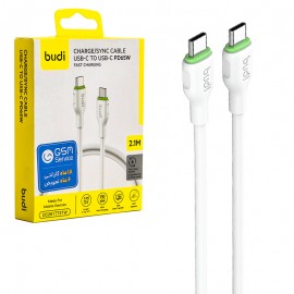 کابل تایپ سی به تایپ سی (Type-C To Type-C) بودی (budi) طول 2.1 متر مدل DC261TT21W