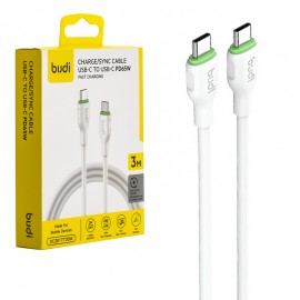 کابل تایپ سی به تایپ سی (Type-C To Type-C) بودی (budi) طول 3 متر مدل DC261TT30W
