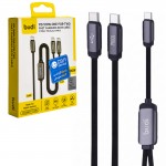 کابل 1 به 2 تایپ سی به تایپ سی (Type-C To Type-C) بودی (budi) طول 1.2 متر مدل DC266TTT12B