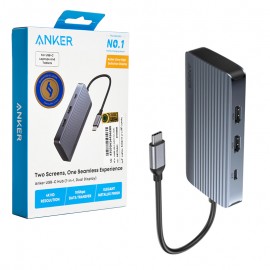 هاب 7 پورت و رابط تایپ سی 7IN1 انکر (ANKER) مدل A8374 گارانتی ایستا