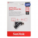 فلش سن دیسک (SanDisk) مدل 128GB Dual Drive Go USB3.2 TYPE-C گارانتی متین