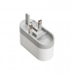 کلگی شارژر 18 وات دو پورت سه شاخه اروپایی بودی (budi) مدل M8J325TU-WHT Rev.A00