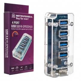 هاب 4 پورت USB 3.0 میتسوشیدا (MITSUSHIDA) مدل KC-392
