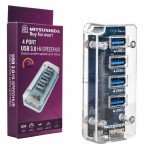 هاب 4 پورت USB 3.0 میتسوشیدا (MITSUSHIDA) مدل KC-392