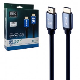 کابل HDMI 2.1V 8K دیتکس پلاس (+DETEX) طول 5 متر