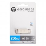 فلش دوسر (Type-C & Type-A) اچ پی (HP) مدل 256GB X206C USB3.2 TYPE-‌C OTG گارانتی آسان سرویس