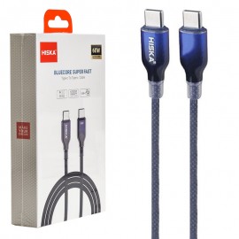 کابل تایپ سی به تایپ سی (Type-C To Type-C) هیسکا (HISKA) طول 1 متر مدل LX-911CC