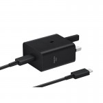 شارژر دیواری 45 وات سه شاخه اروپایی + کابل PD تایپ سی (Type-C To Type-C) سامسونگ (Samsung) مدل EP-T4511XBEGAE گارانتی هیسکا