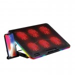 فن لپ تاپ گیمینگ LED RGB + هولدر موبایل هترون (Hatron) مدل HCP131