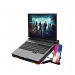 فن لپ تاپ گیمینگ LED RGB + هولدر موبایل هترون (Hatron) مدل HCP131