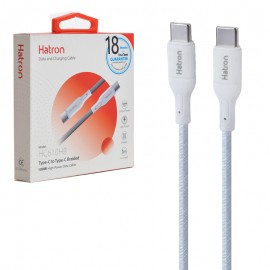 کابل تایپ سی به تایپ سی (Type-C To Type-C) هترون (Hatron) طول 1 متر مدل HC610HB