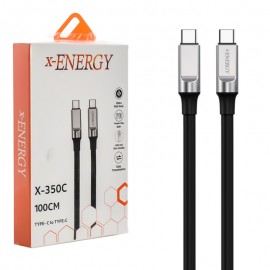 کابل تایپ سی به تایپ سی (Type-C To Type-C) ایکس انرژی (x-ENERGY) طول 1 متر مدل X-350C