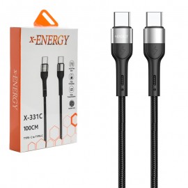 کابل تایپ سی به تایپ سی (Type-C To Type-C) ایکس انرژی (x-ENERGY) طول 1 متر مدل X-331C