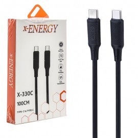 کابل تایپ سی به تایپ سی (Type-C To Type-C) ایکس انرژی (x-ENERGY) طول 1 متر مدل X-330C