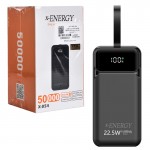 پاوربانک + 3 کابل همراه ایکس انرژی (x-ENERGY) مدل X-854 ظرفیت 50000mAh