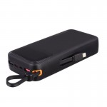 پاوربانک + 4 کابل همراه ایکس انرژی (x-ENERGY) مدل X-823 ظرفیت 20000mAh