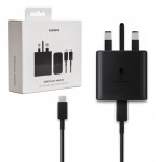 شارژر دیواری 45 وات سه شاخه اروپایی + کابل PD تایپ سی (Type-C To Type-C) سامسونگ (Samsung) مدل EP-T4510NBEGEU گارانتی IPM