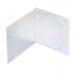 قاب CD اسلیم شفاف سفید شیشه ای