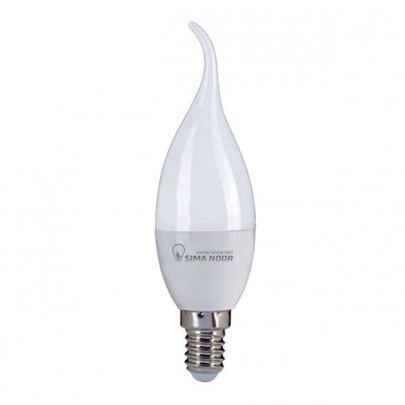 لامپ شمعی مهتابی LED مات 7 وات سیمانور مدل SH303