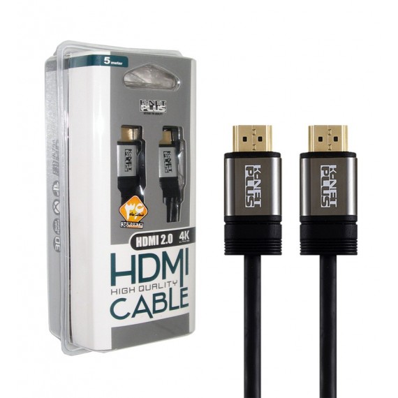 کابل 5متری Knet Plus HDMI 2.0 3D-4K