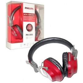 هدست بلوتوث رم خور Philips مدل PH-B06 قرمز