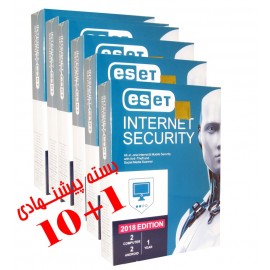 بسته 10+1 آنتی ویروس ESET INTERNET SECURITY یک ساله 4 کاربره