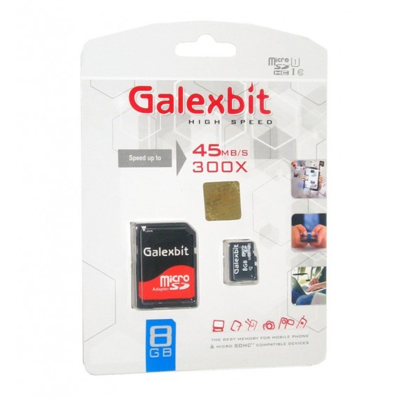 رم موبایل Galexbit 8GB 45MB/S 300X خشاب دار