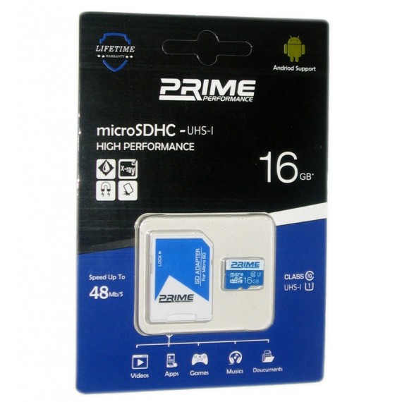 رم موبایل Prime 16GB MicroSDHC 48 MB/S خشاب دار