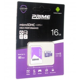 رم موبایل پرایم (PRIME) مدل 16GB MicroSDHX 85MB/S خشاب دار