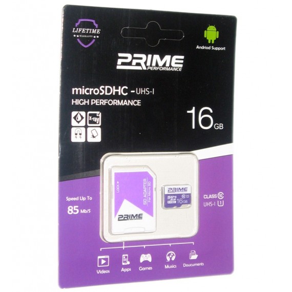 رم موبایل Prime 16GB MicroSDHX 85 MB/S خشاب دار