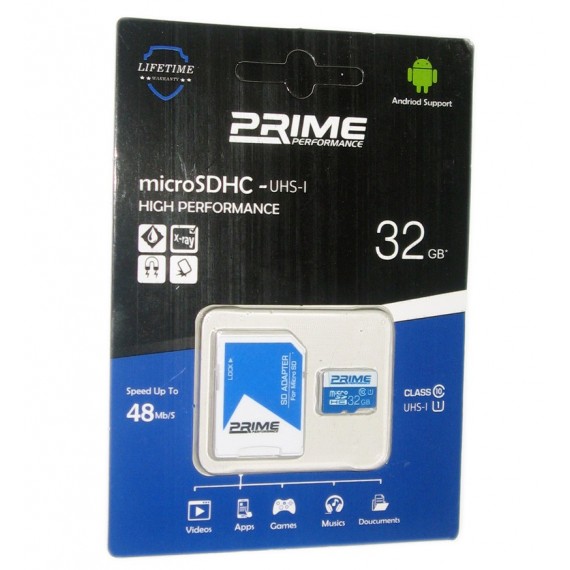 رم موبایل Prime 32GB MicroSDHC 48 MB/S خشاب دار