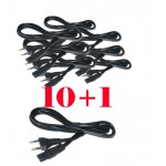 بسته 1+10 کابل برق 2 پین درجه یک Detex