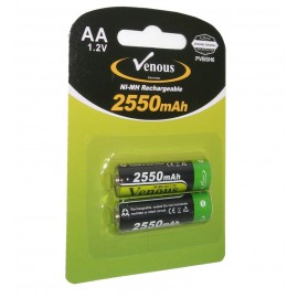 باتری قلمی شارژی Venous مدل PVBSH6 2550mAh