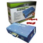 KVM سوئیچ Auto دو پورت Knet Plus مدل KP-U622 usb